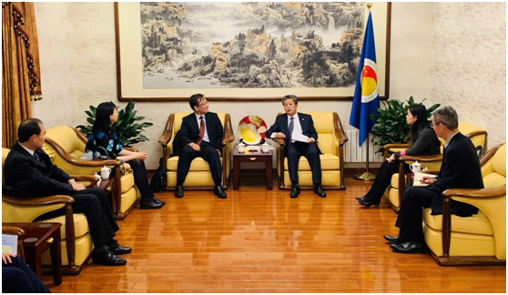 ACC Secretary-General Chen Dehai Met with Secretary-General of Trilateral Cooperation Secretariat (2019-11-27)
