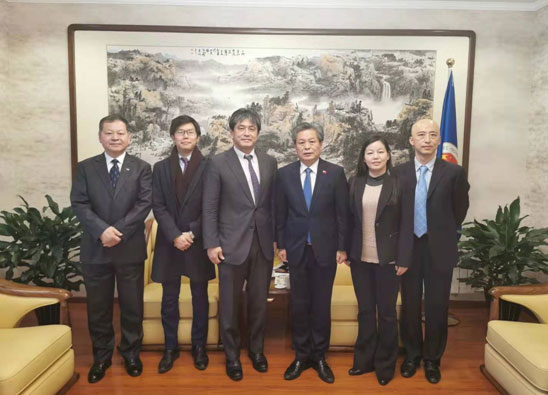 ACC Secretary-General Chen Dehai Met With the Minister of Embassy of Japan in China