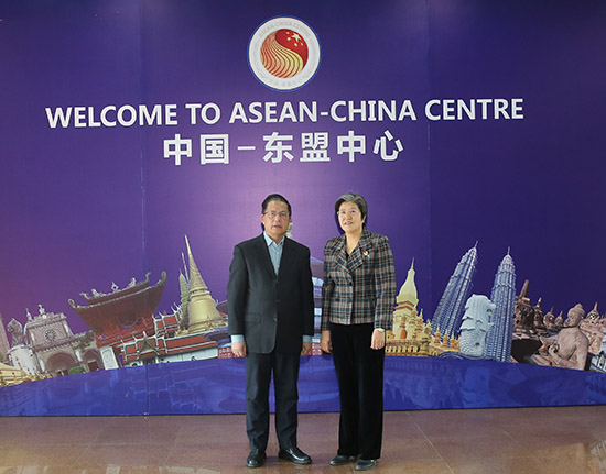 中国公共外交协会副会长胡正跃到访中国—东盟中心