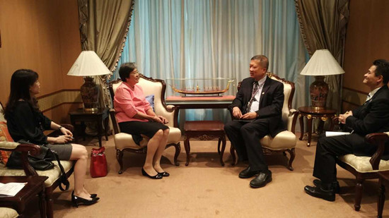 杨秀萍秘书长会见泰国外交部东盟司司长乍格里