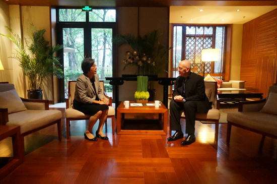 Secretary-General Yang Xiuping met with Mr. Andrew Jones, the Chairman of Pacific Asia Travel Association