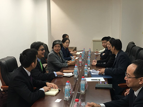 杨秀萍秘书长、马拉西亚驻华大使叶海亚与西北师范大学校领导工作交流