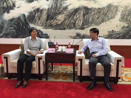 杨秀萍秘书长与武汉市领导会面