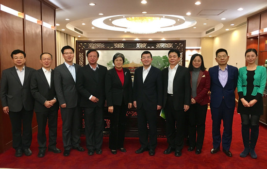 杨秀萍秘书长与济南市副市长张海波会面