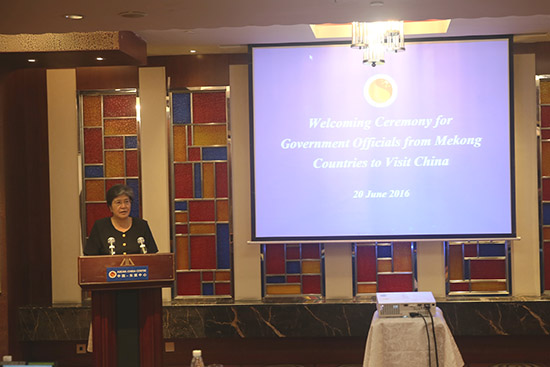 中国－东盟中心举行湄公河国家官员团访华欢迎仪式