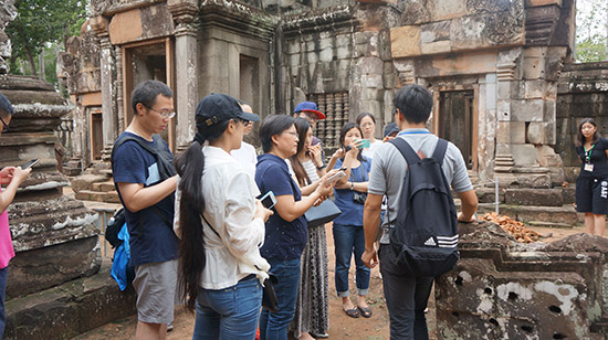 中心组织媒体团赴柬埔寨暹粒采访