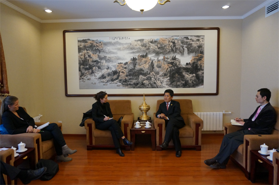 Secretary-General Ma Mingqiang Met with Senior Norwegian Diplomat