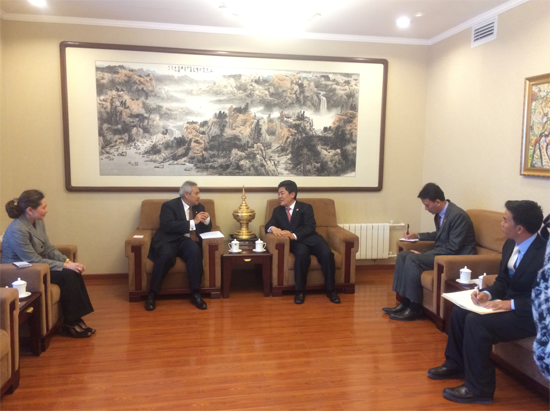 Secretary-General Ma Mingqiang Met With Indonesian Ambassador 