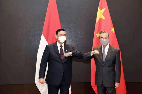 王毅卢胡特共同主持中国印尼高级别对话合作机制首次会议