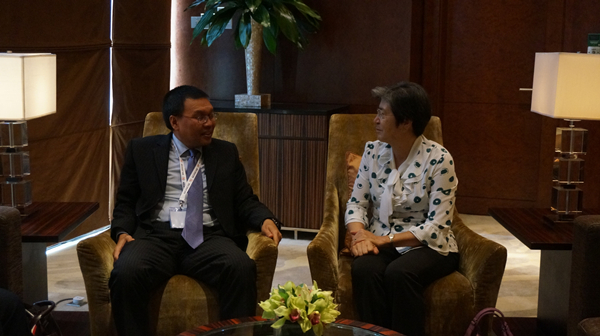 杨秀萍秘书长分别会见马来西亚外交部沙希鲁司长、阿斯塔娜副司长
