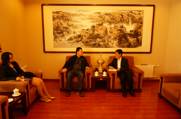Secretray-General Ma Mingqiang Met with Deputy Editor-in-Chief of Global Times Online Company