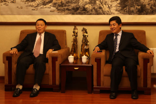 馬明強秘書長會見泰國東盟國際貿易投資商會主席劉澤臣一行