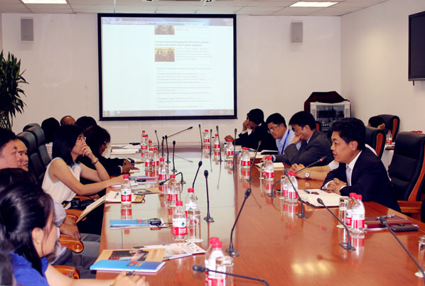 中國-東盟自貿區建設與完善研修班學員訪問中國-東盟中心