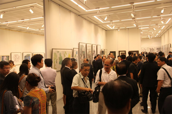 中国当代书画名家艺术精品展在曼谷举行