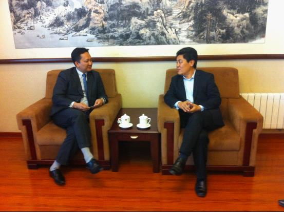中国-东盟中心马明强秘书长会见印尼鹰航公司中国总经理