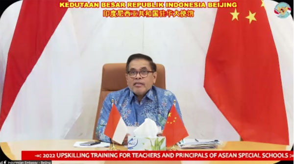 Opening Ceremony of the 2022 Upskilling Training for Teachers and Principals of ASEAN Special Schools Successfully Held