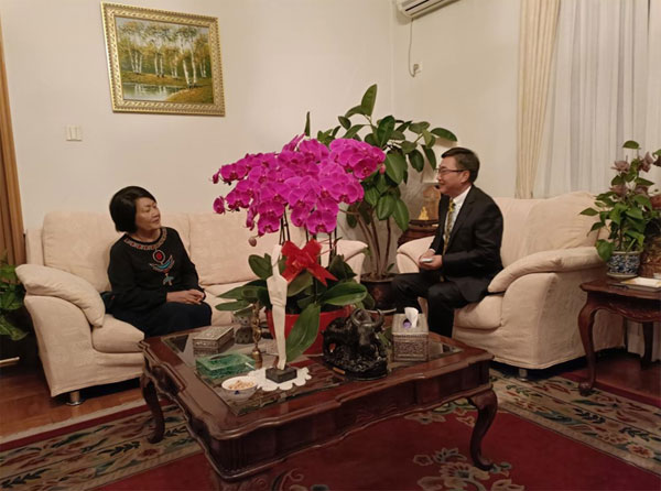 ACC Secretary-General Shi Zhongjun Paid Courtesy Calls on Ambassadors of Lao PDR and Cambodia to China