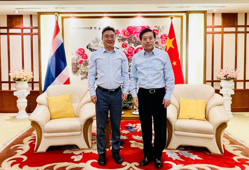史忠俊秘書長拜會中國駐泰國大使韓志強