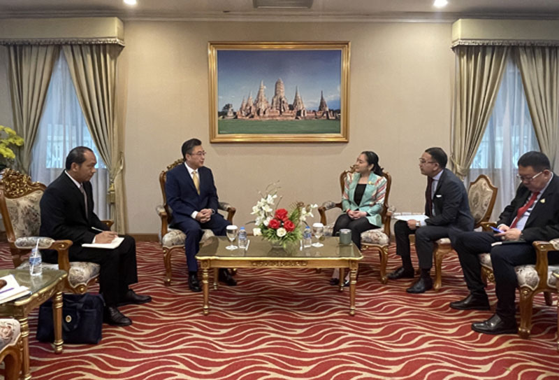 SG Shi Zhongjun Meets with Minister Sudawan Wangsuphakijkosol of Tourism and Sports of Thailand